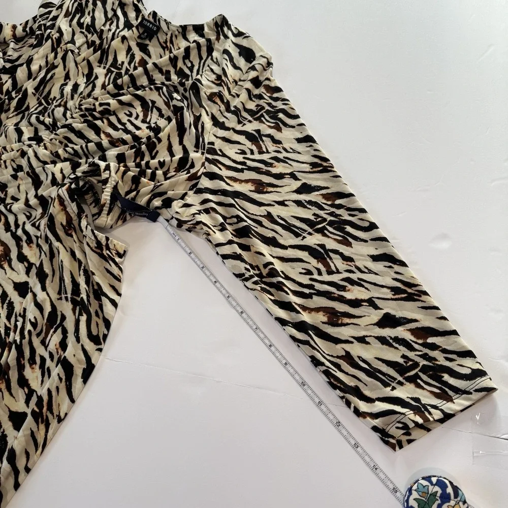 Torrid Zebra Print Cutout Stretch Knit Maxi Dress Size 3X‎
